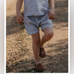 The Simple Folk Explorer Short French Stripe Kids Shorts size 8/9